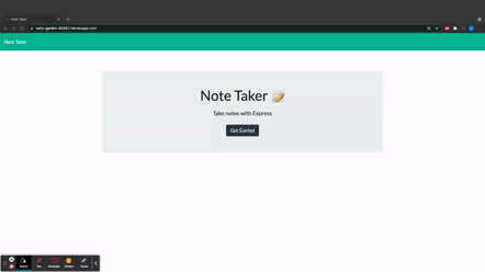 Screen Shot of Notetaker